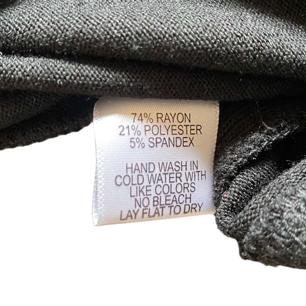 3/$25 Gibson Black Women’s High Low Sweater Size Small - Picture 7 of 9